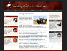 Tablet Screenshot of ostrichaustralia.com.au